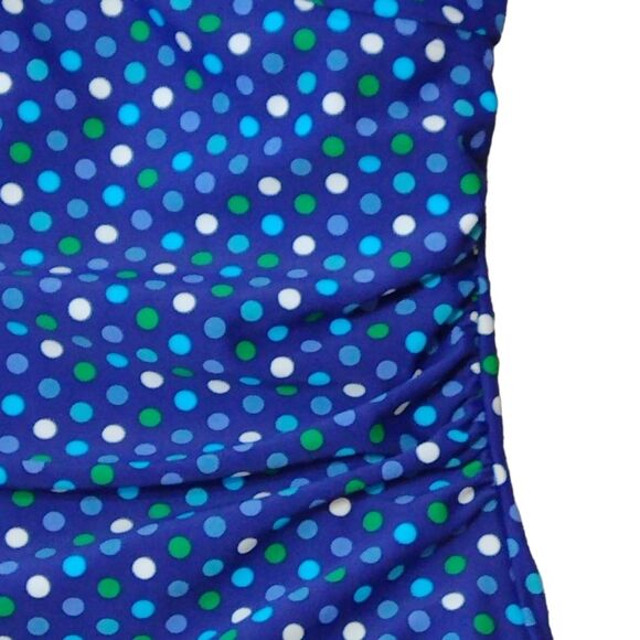 Boden Blue Polka Dot One Piece Swimsuit - Picture 9 of 14